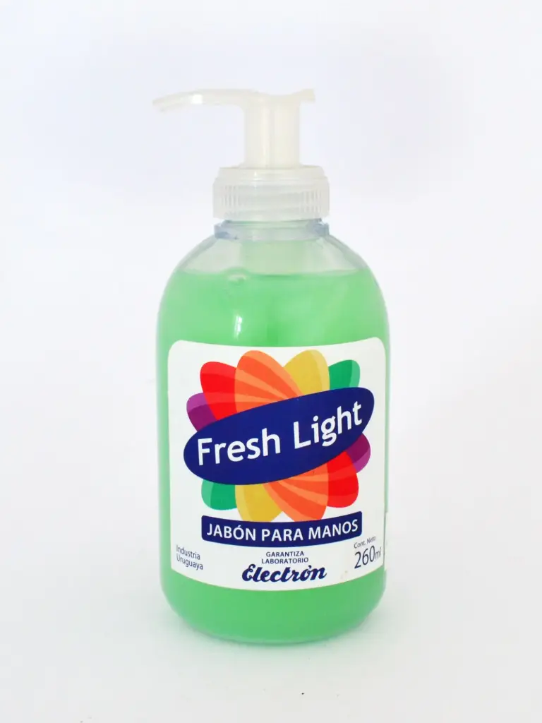 PVD-28-A1-JABON DE MANOS VERDE *260 CC VALVULA--FRESHLIGHT